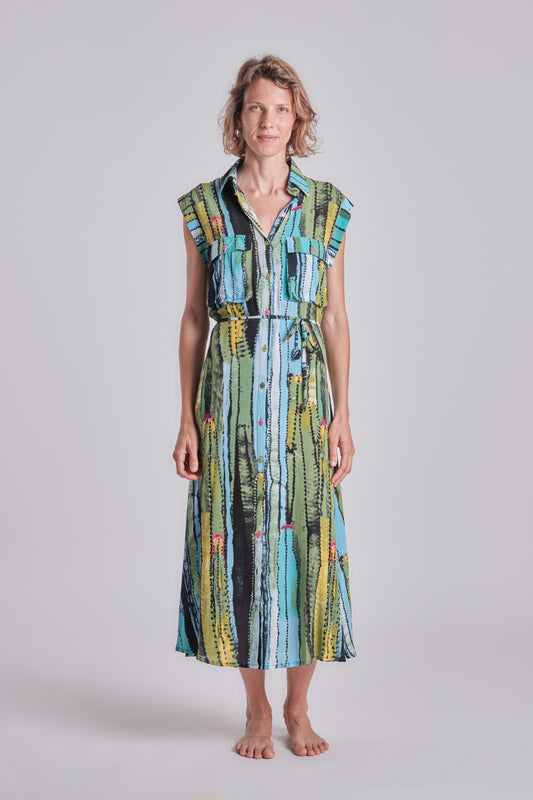 Aurore Long Dress Cactus