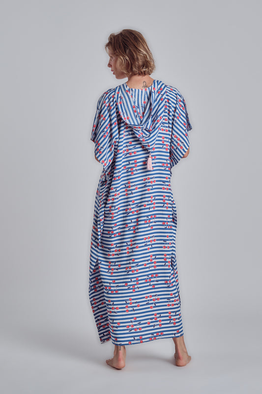 Djellaba Long Dress Cherry