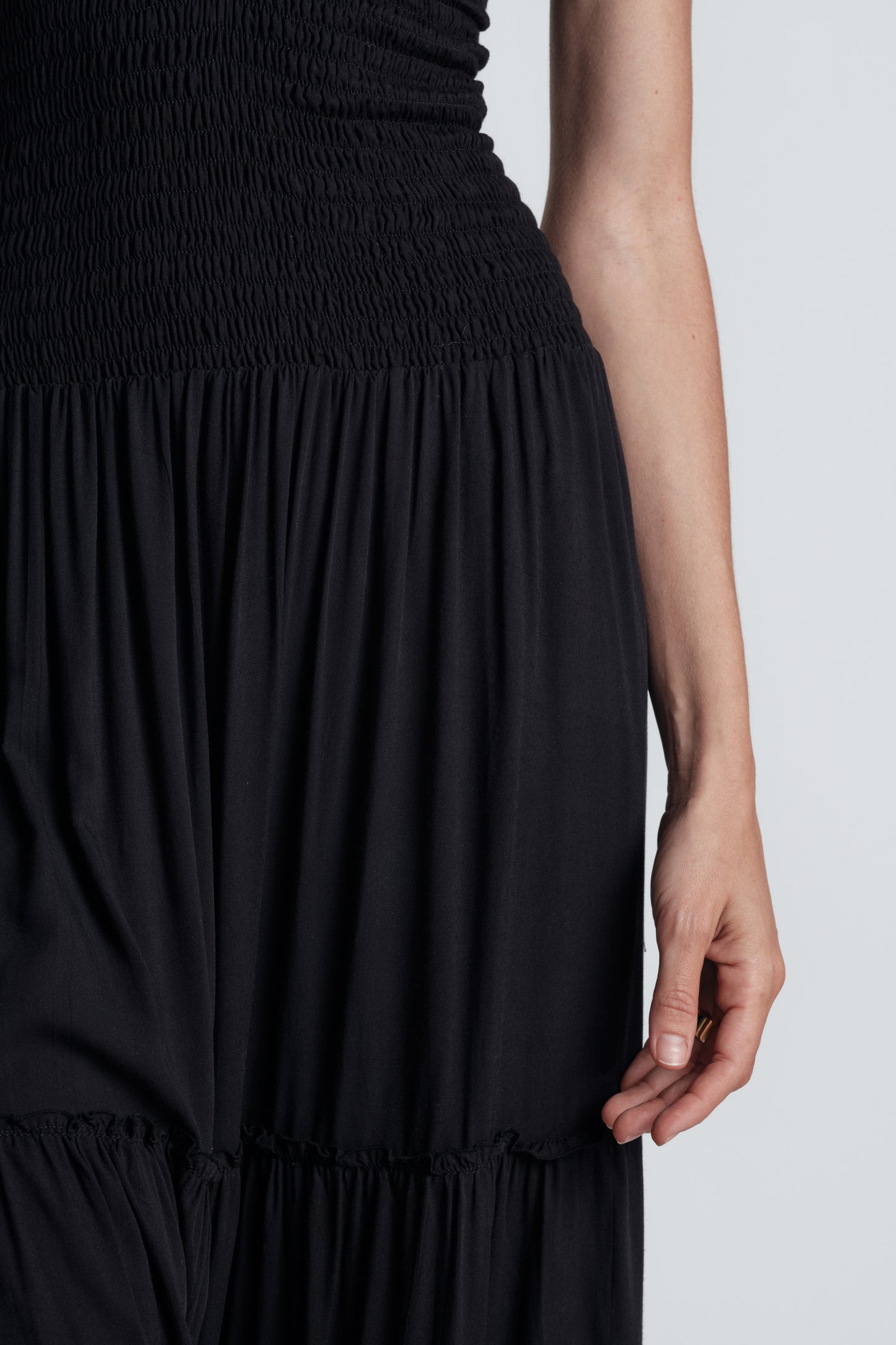 Goma Long Dress Black