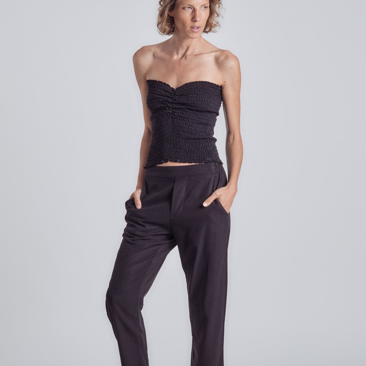 BB Pant Linen Black