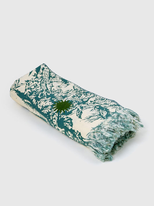 Set Pareo / Clutch Jungle Teal