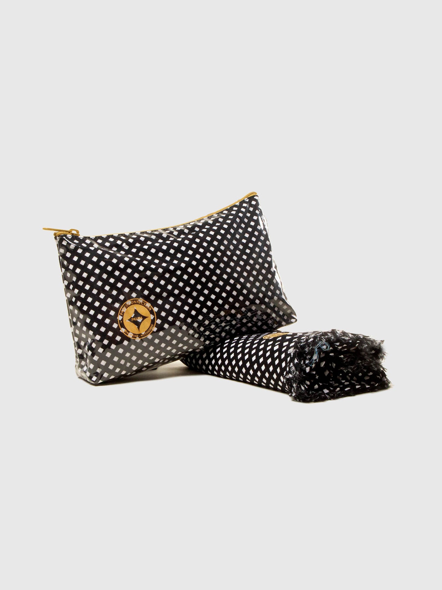 Ensemble Paréo / Pochette Vichy noir