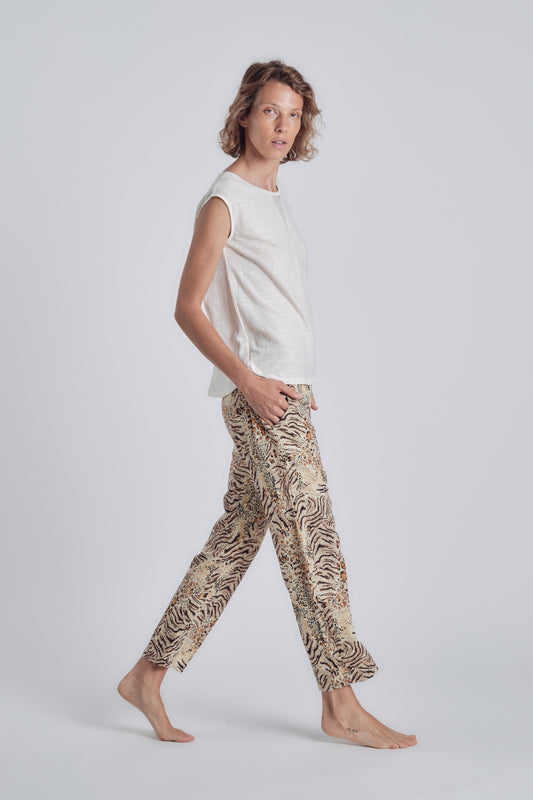 BB Pant Linen Tiger