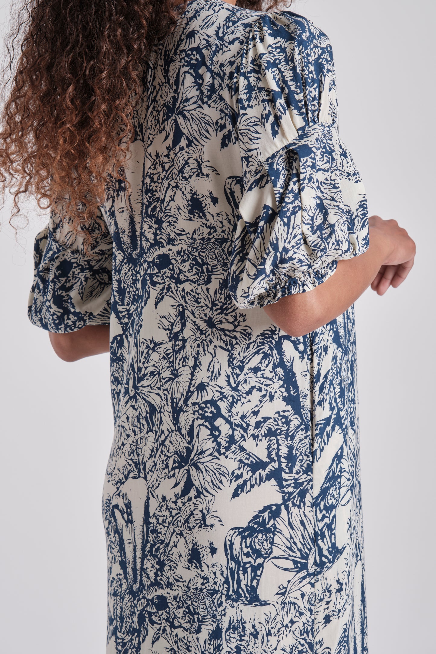 Vestido Plume Jungle navy