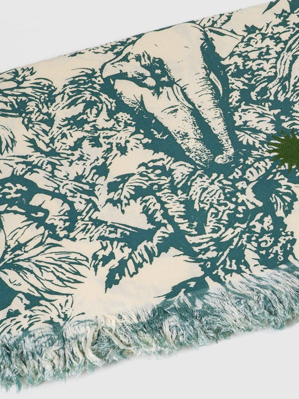 Set Pareo / Clutch Jungle Teal