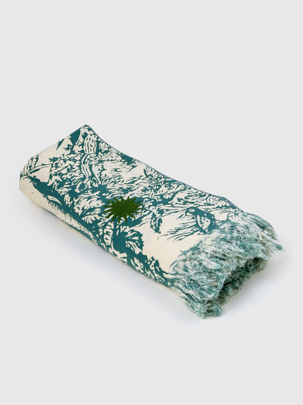 Set Pareo / Clutch Jungle Teal