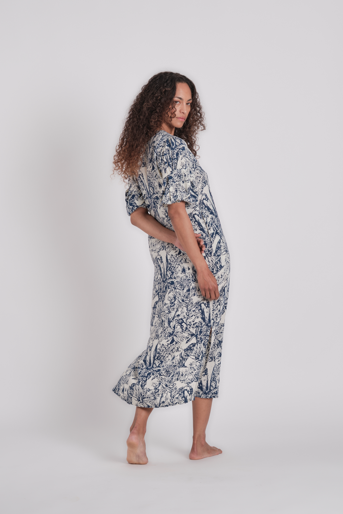 Vestido Plume Jungle navy
